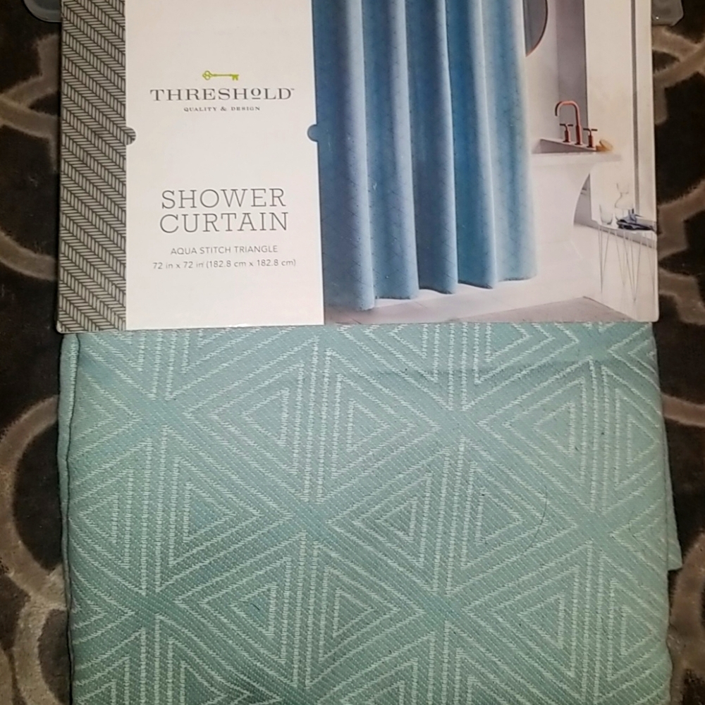 - Threshold Cotton  Shower Curtain